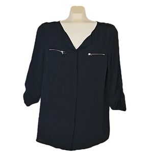 👠 UK2LA Black Bouse, Size Large